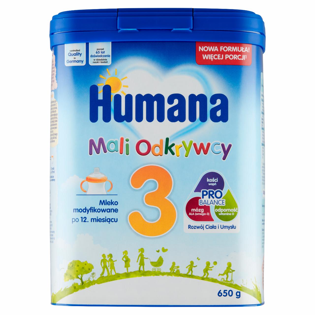 Zdjęcia - Humana 3 Mali Odkrywcy Mleko modyfikowane po 12. miesiącu 650 g