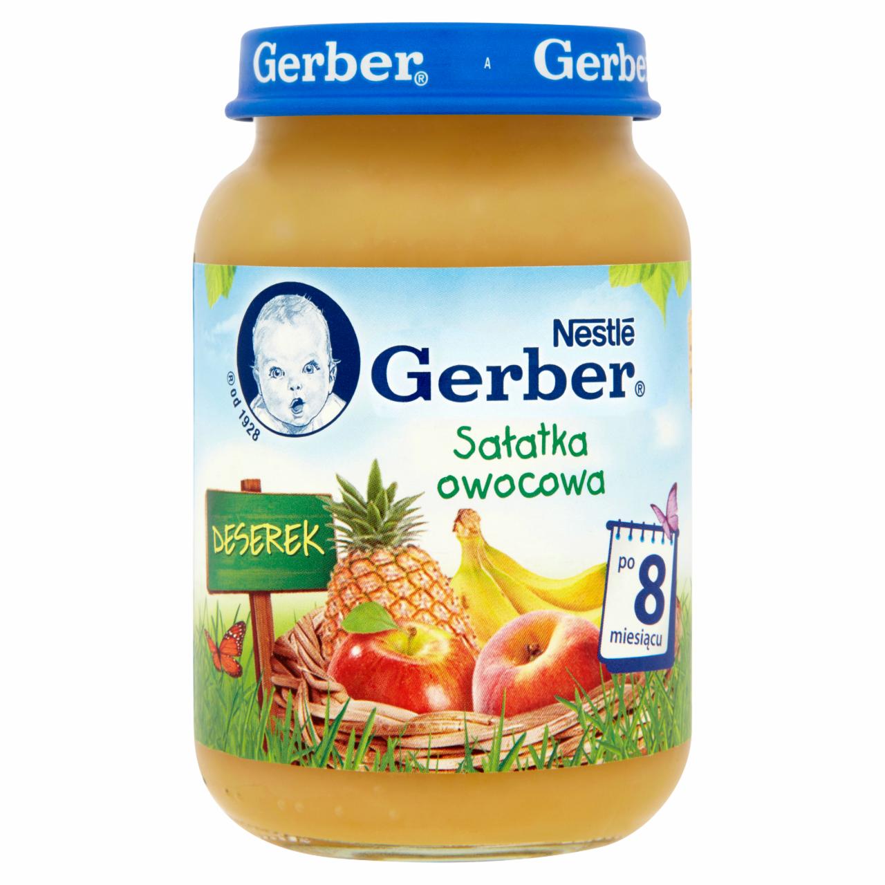 Zdjęcia - Gerber Deserek Sałatka owocowa po 8 miesiącu 190 g