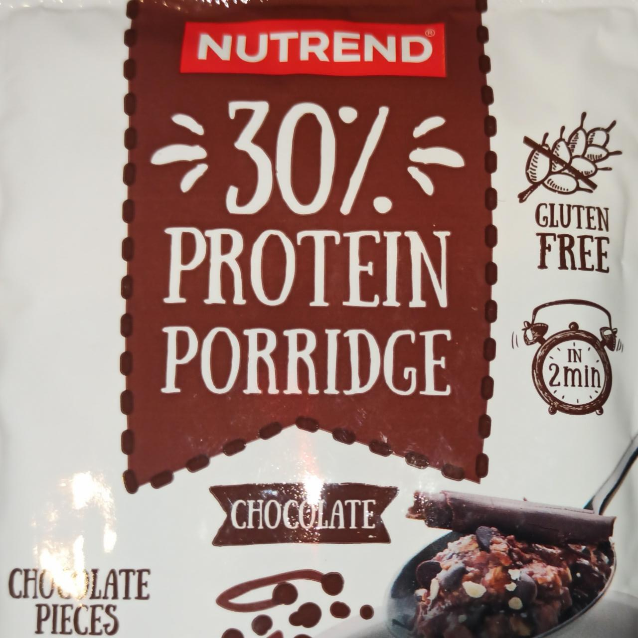 Zdjęcia - 30% protein porridge chocolate Nutrend