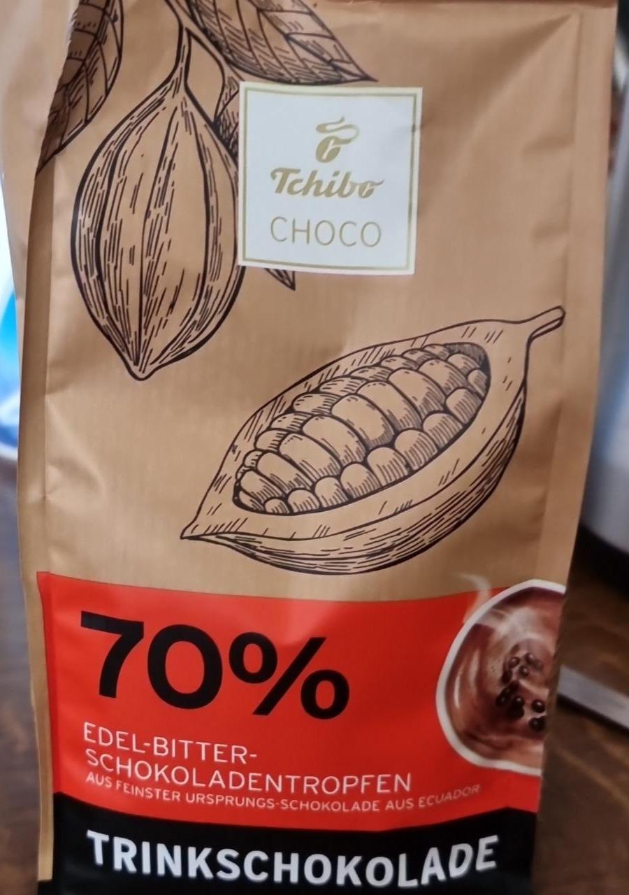 Zdjęcia - 70% Edel-Bitter-Schokoladentropfen Trinkschokolade Tchibo choco