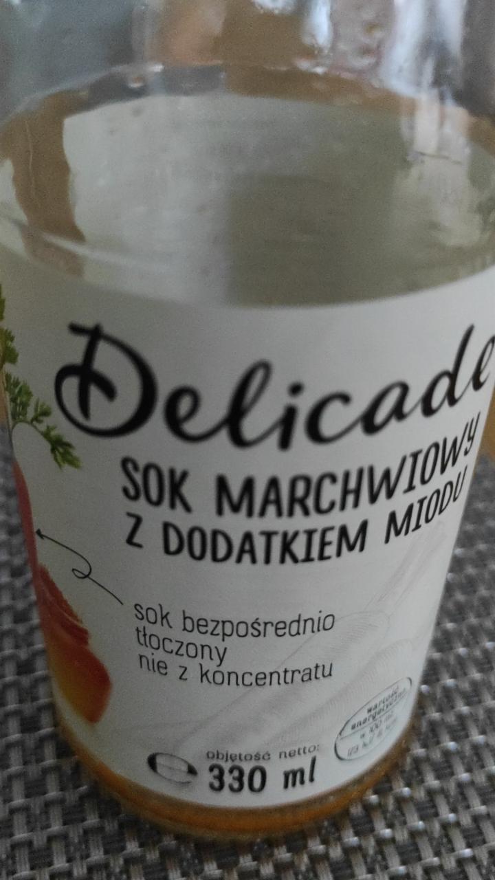 Zdjęcia - delicade sok marchwiowy z dodatkiem miodu