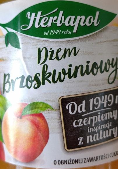 Zdjęcia - Herbapol Dżem o obniżonej zawartości cukru brzoskwiniowy 280 g