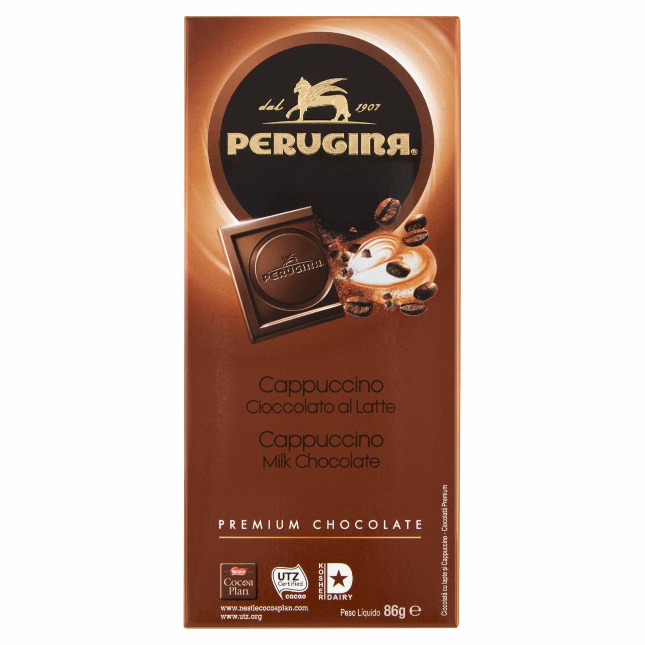 Zdjęcia - Perugina Czekolada mleczna z granulkami cappuccino 86 g