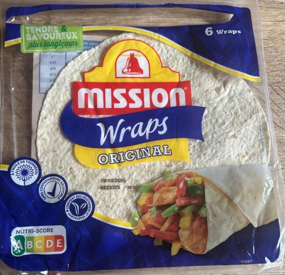 Zdjęcia - Mission Wraps Original Tortille z mąki pszennej 245 g (4 sztuki)