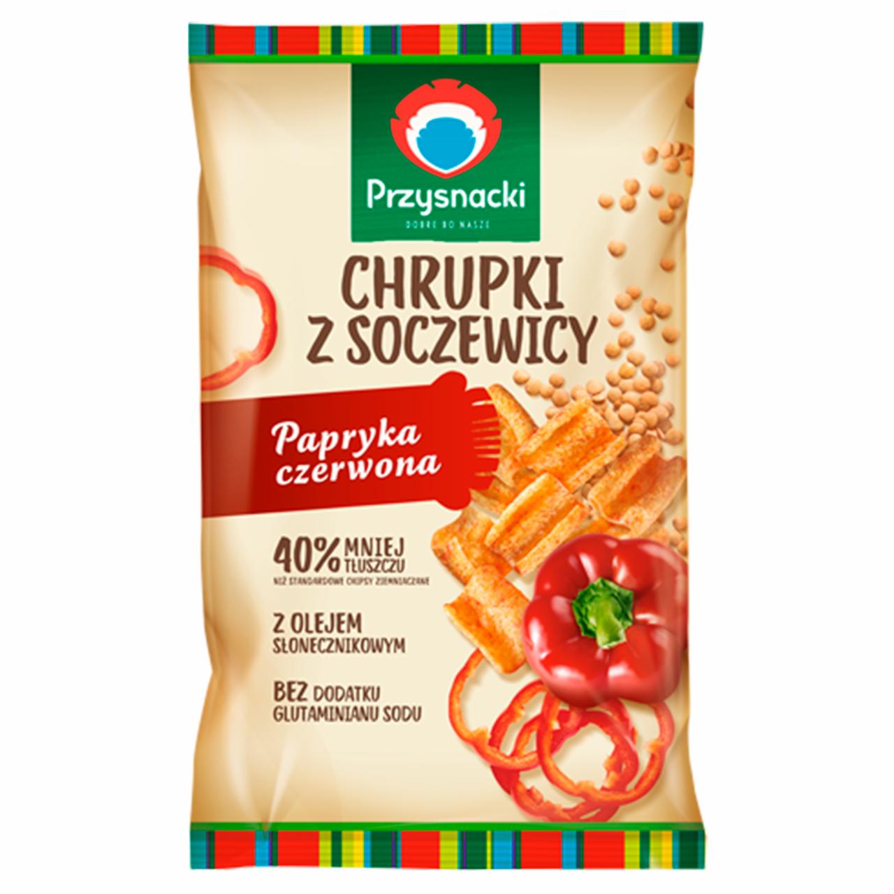 Zdjęcia - Przysnacki Chrupki z soczewicy papryka czerwona 80 g