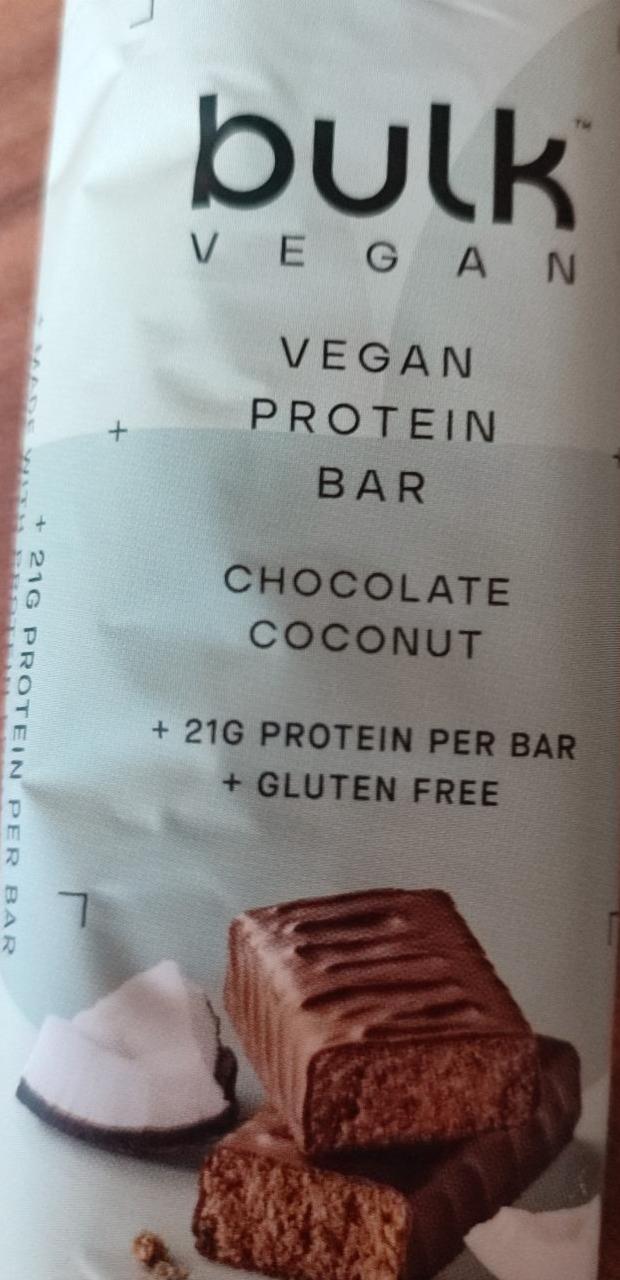 Zdjęcia - bulk vegan protein bar chocolate coconut