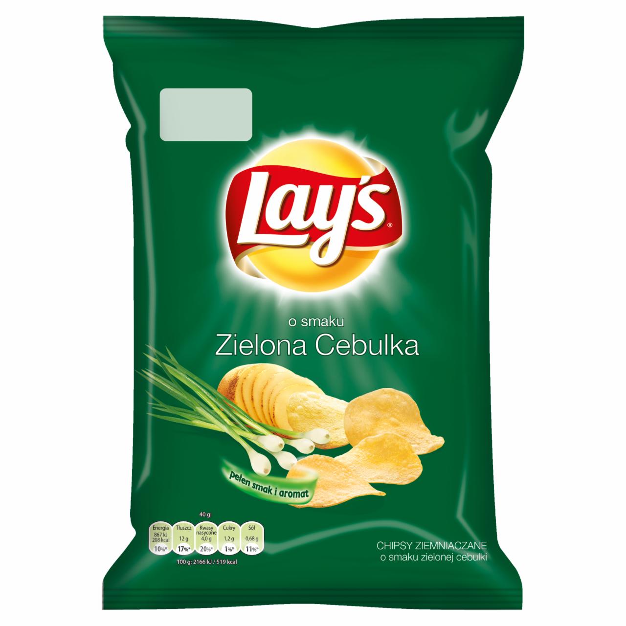 Zdjęcia - Lay's o smaku Zielona cebulka Chipsy ziemniaczane 40 g