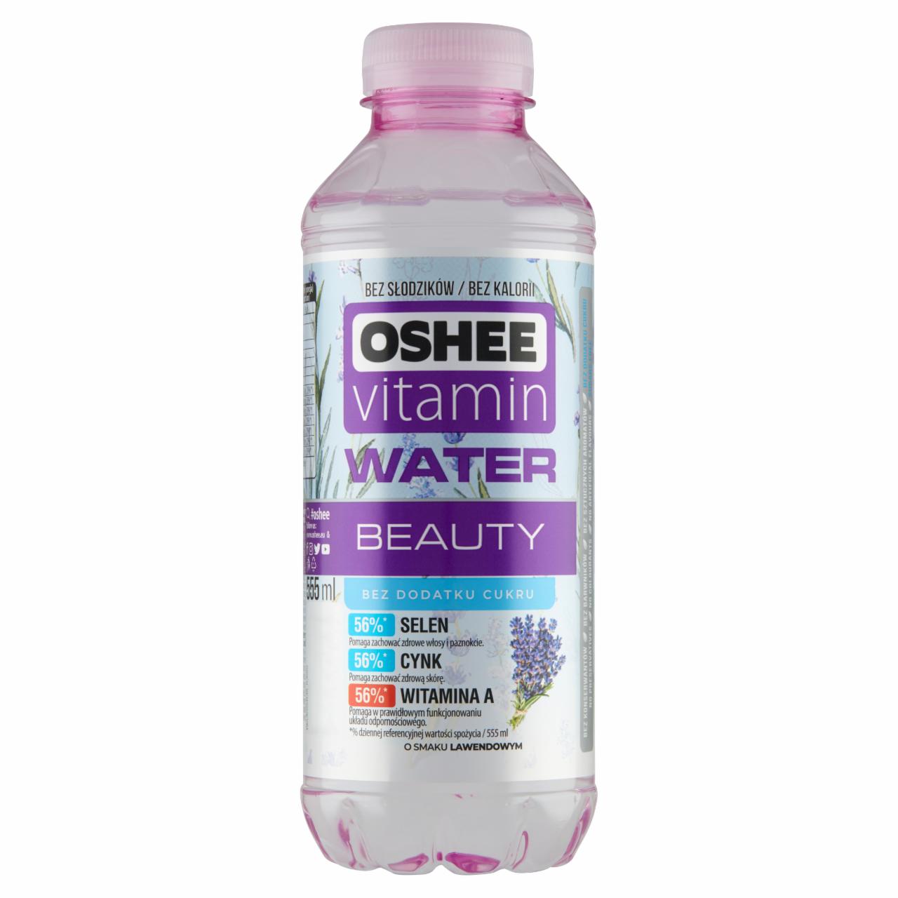 Zdjęcia - Oshee Vitamin Water Napój niegazowany o smaku lawendowym 555 ml