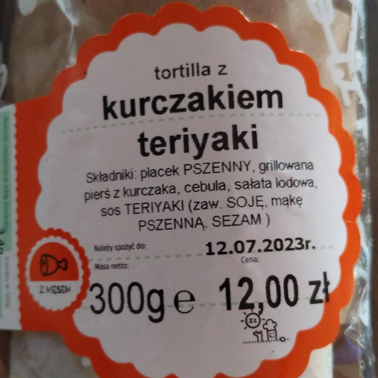 Zdjęcia - Tortilla z kurczakiem terriyaki Ślimak