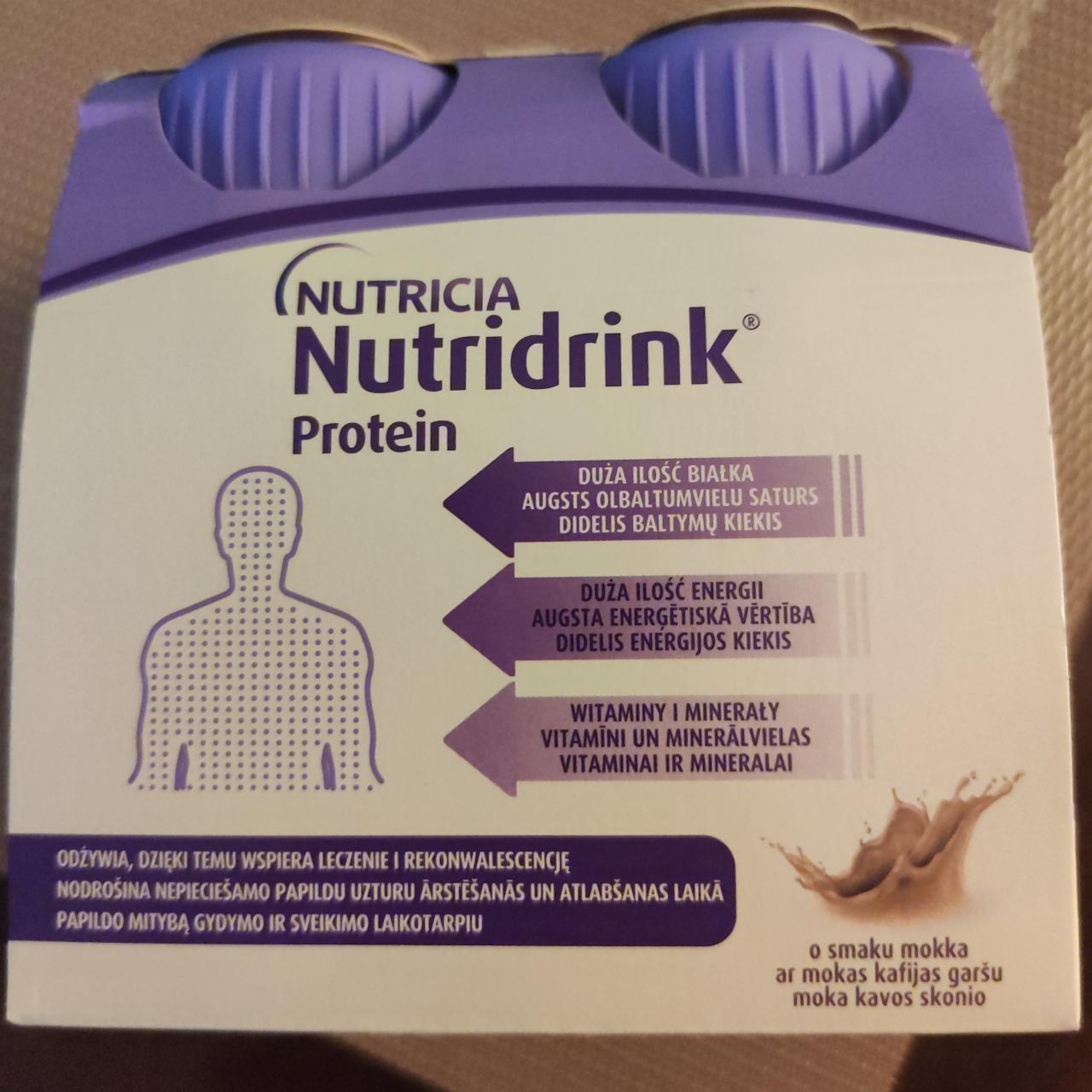 Zdjęcia - Nutridrink Protein Żywność specjalnego przeznaczenia medycznego mokka 500 ml (4 x 125 ml)