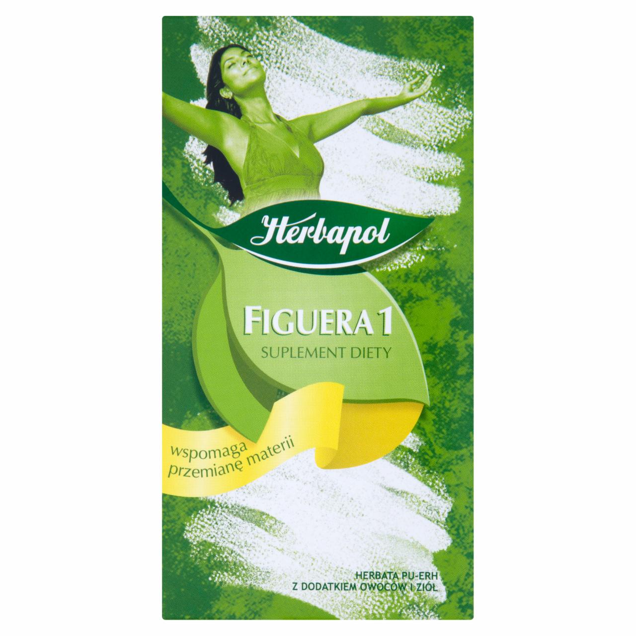 Zdjęcia - Herbapol Figuera 1 Suplement diety Herbata Pu-Erh 40 g (20 torebek)
