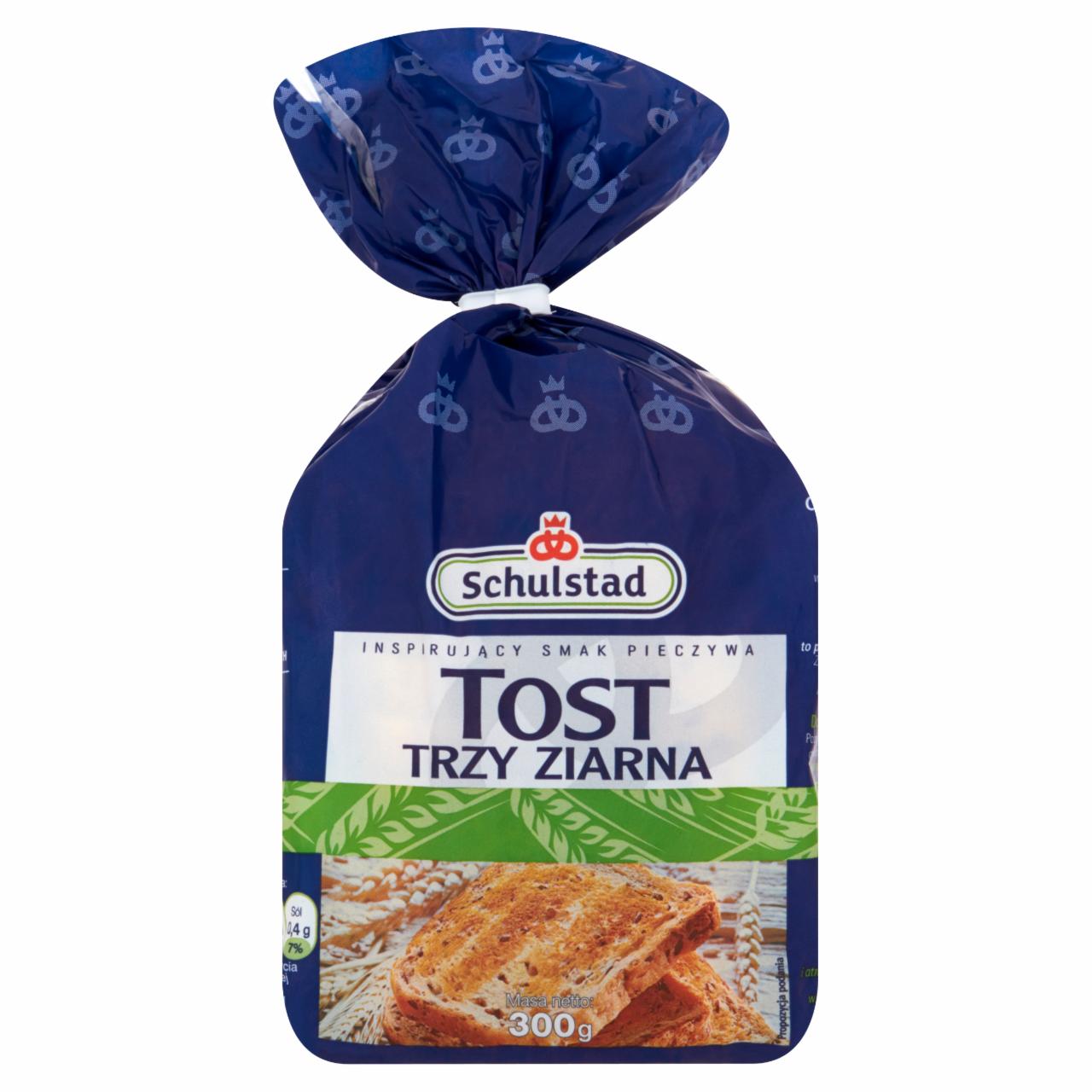 Zdjęcia - Schulstad Tost trzy ziarna Chleb tostowy 300 g