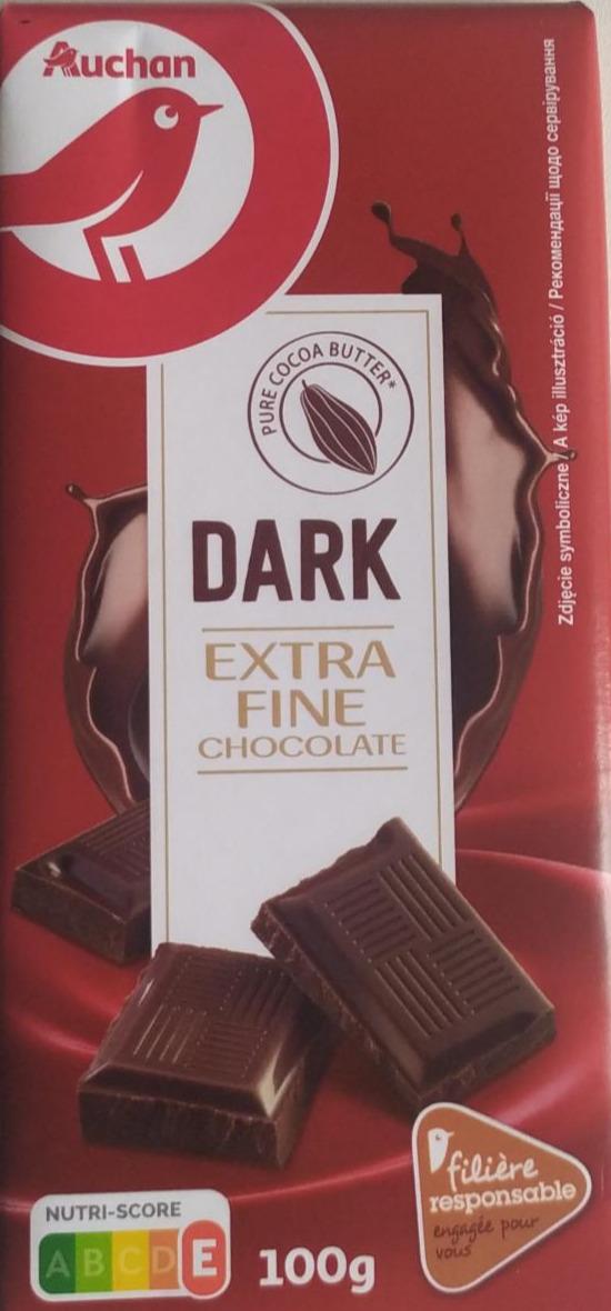 Zdjęcia - Dark extra fine chocolate Auchan