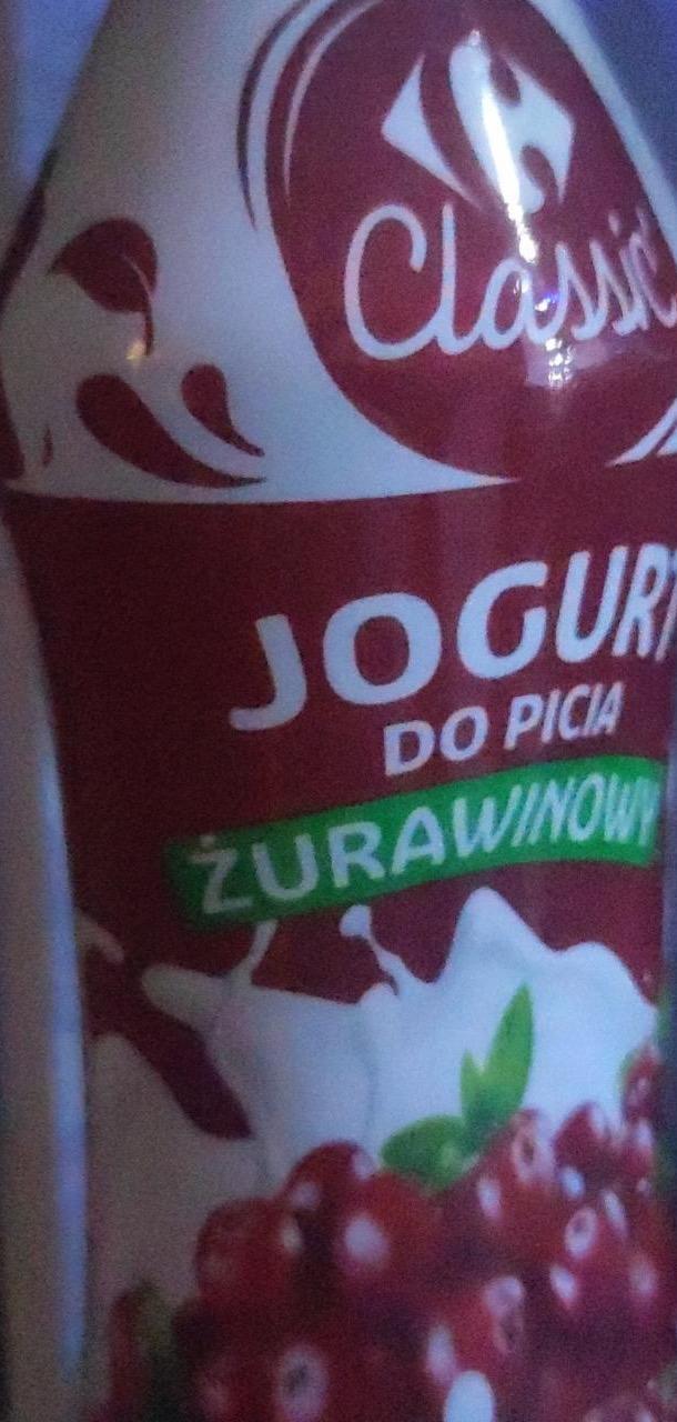 Zdjęcia - Jogurt do picia żurawinowy Carrefour Classic