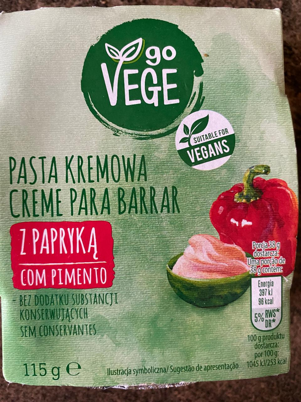 Zdjęcia - GoVege Pasta kremowa z papryką 