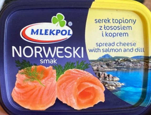Zdjęcia - Norweski smak Serek topiony z łososiem i koprem Mlekpol