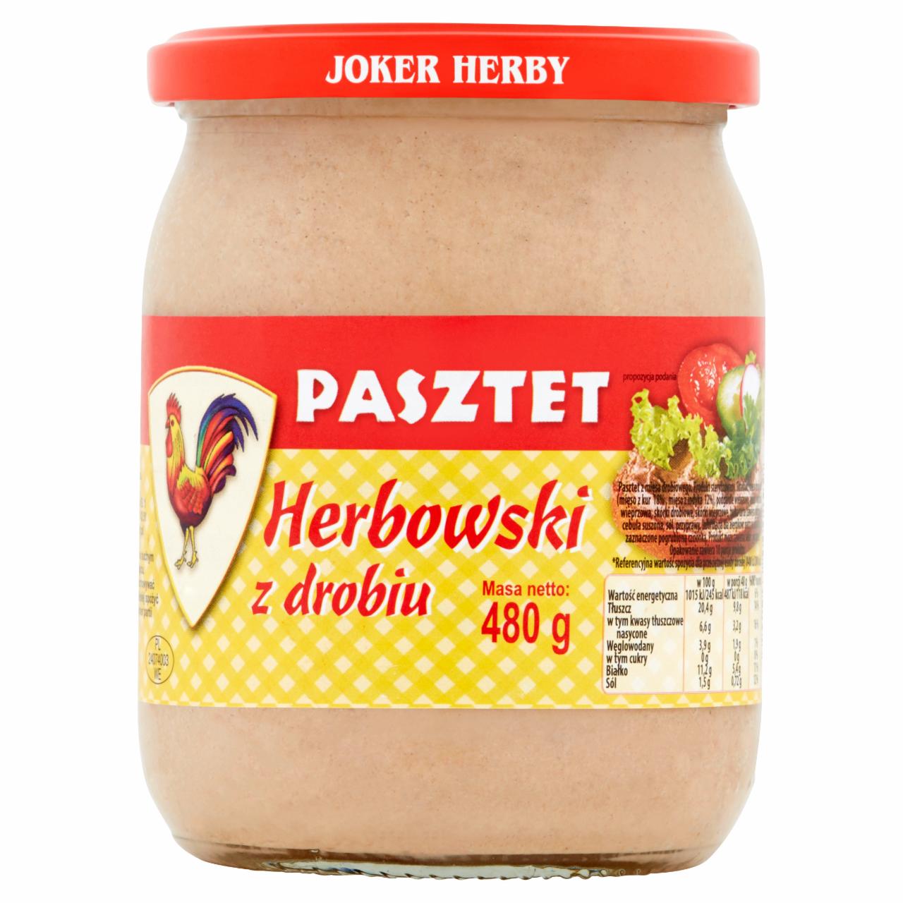 Zdjęcia - Pasztet Herbowski z drobiu 480 g