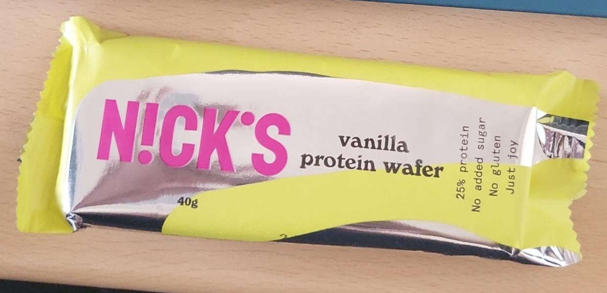 Zdjęcia - Baton proteinowy o smaku waniliowym Nick's