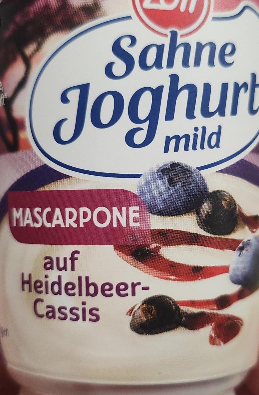 Zdjęcia - Sahne joghurt Heidelbeer cassis mascarpone duet Zott