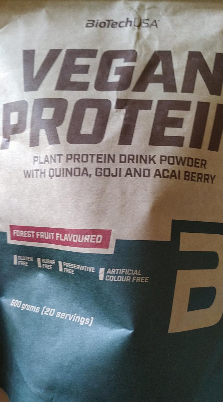 Zdjęcia - Vegan protein forrest fruit BioTechUSA