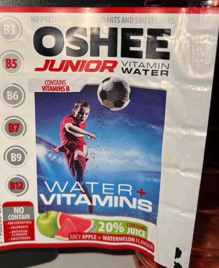Zdjęcia - Oshee Junior Vitamin Water Juicy Apple + Watermelon