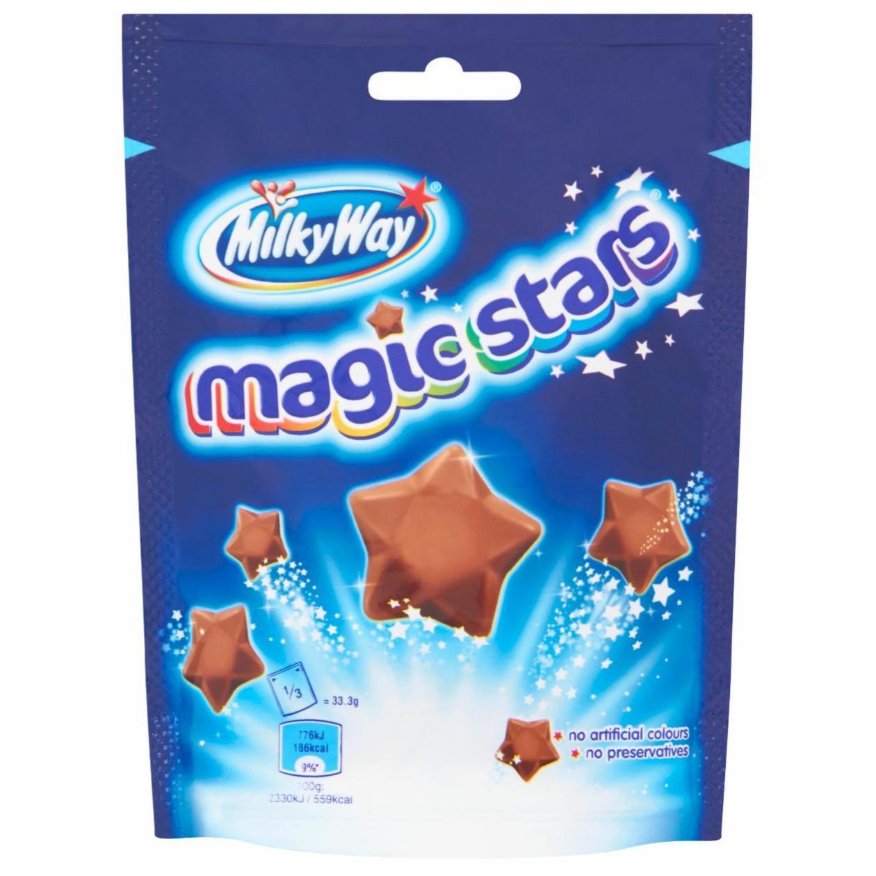 Zdjęcia - Milky Way Magic Stars Gwiazdki z puszystej mlecznej czekolady 100 g