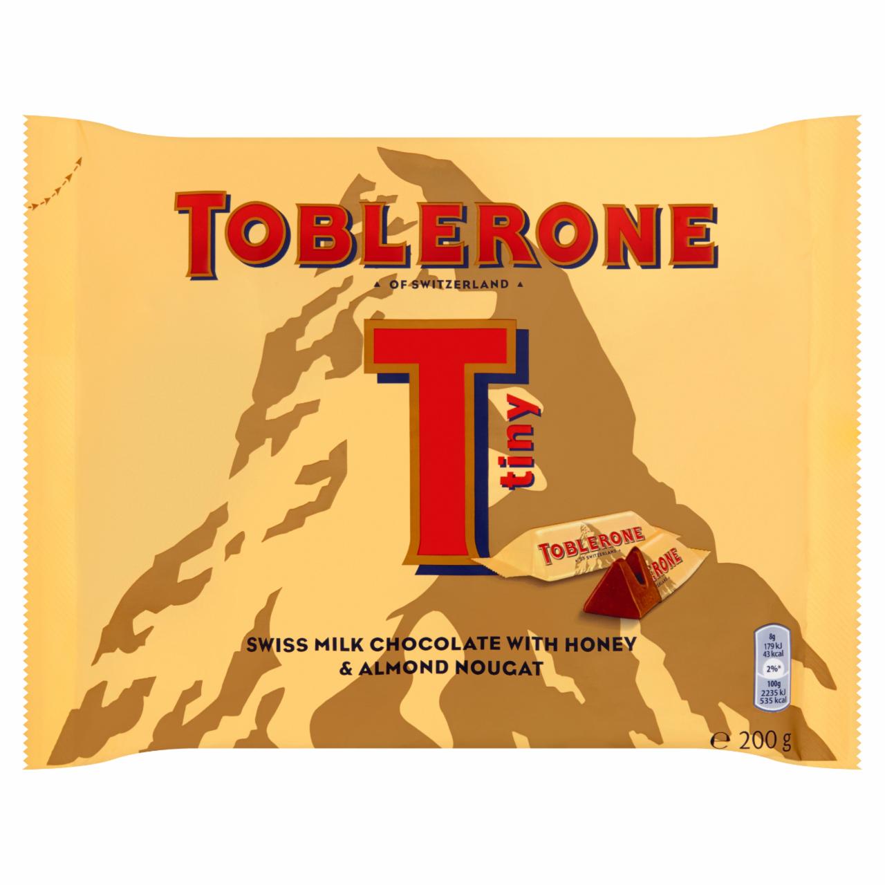 Zdjęcia - Toblerone Szwajcarska czekolada mleczna z nugatem miodowo-migdałowym 200 g