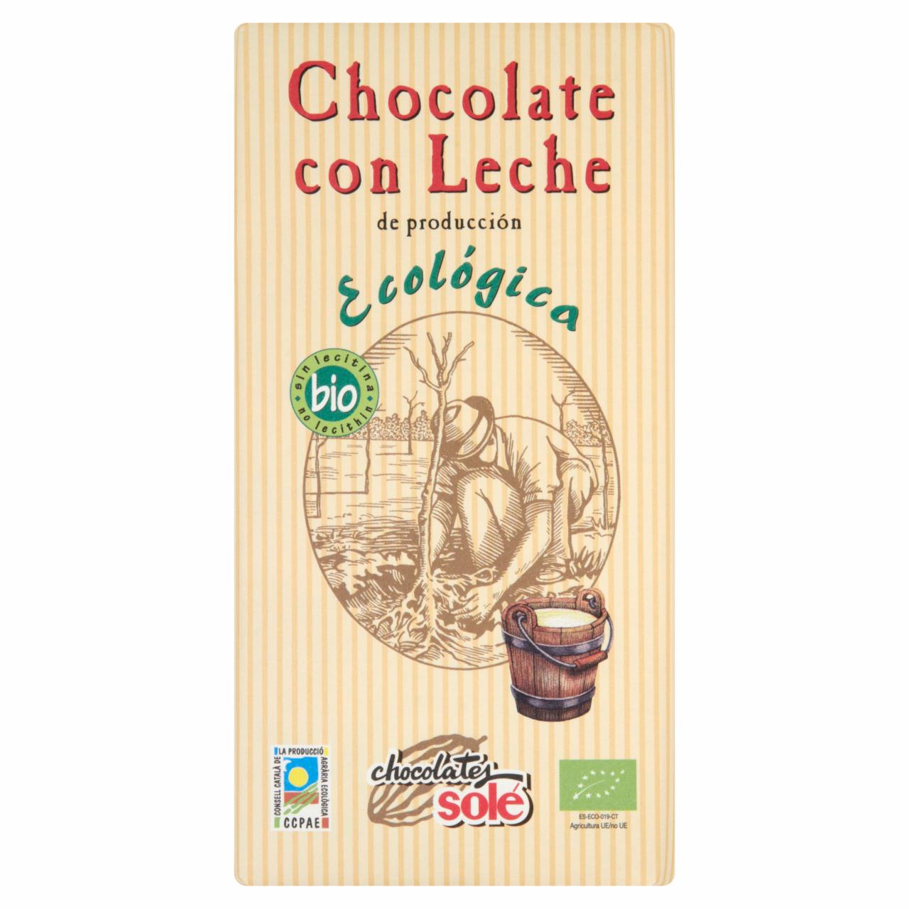 Zdjęcia - Chocolates Solé Bio Mleczna czekolada 100 g