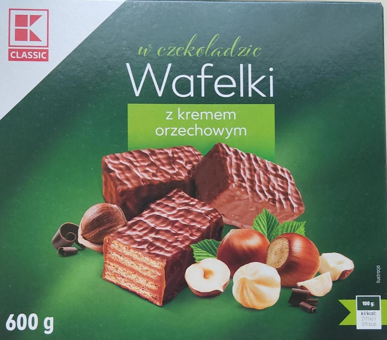 Zdjęcia - Wafelki w czekoladzie z kremem orzechowym Kaufand