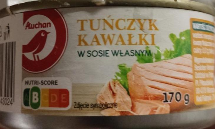 Zdjęcia - Tuńczyk kawałki w sosie własnym Auchan