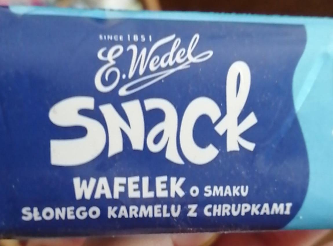 Zdjęcia - Wafelek o smaku słonego karmelu z chrupkami E.Wedel