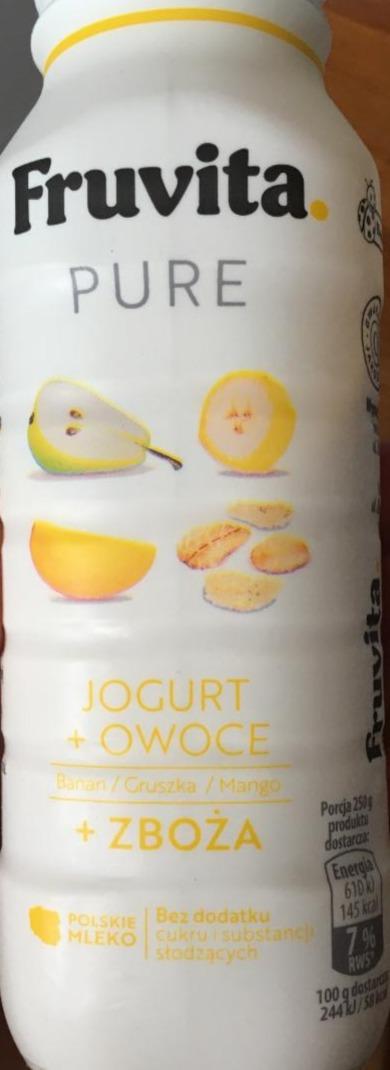 Zdjęcia - Jogurt pitny banan gruszka mango zboża pure Fruvita