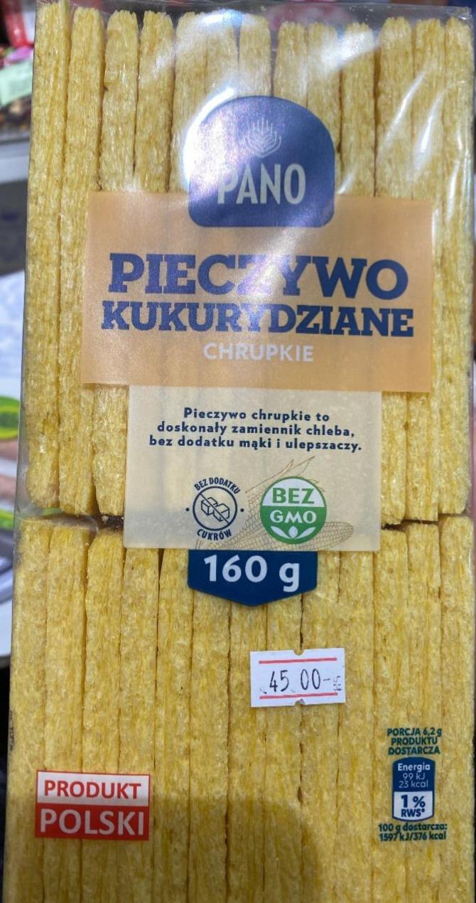 Zdjęcia - Pieczywo chrupkie kukurydziane Pano