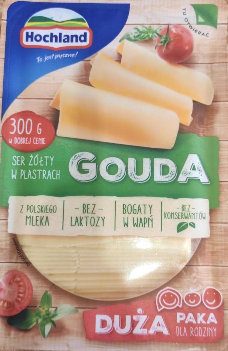 Zdjęcia - Hochland Gouda Ser żółty w plasterkach Duża Paka