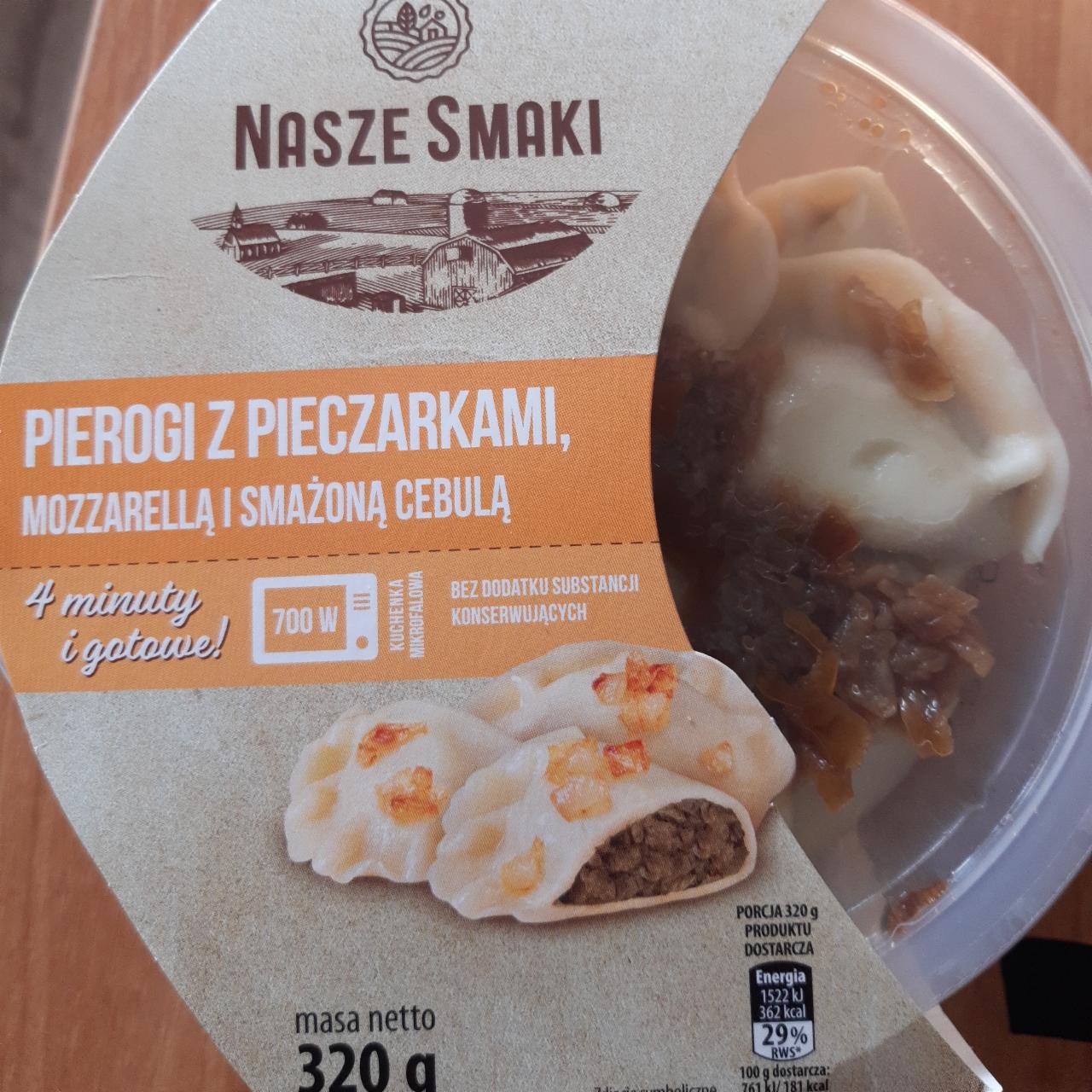 Zdjęcia - Pierogi z pieczarkami mozarellą i smażoną cebulą Nasze smaki