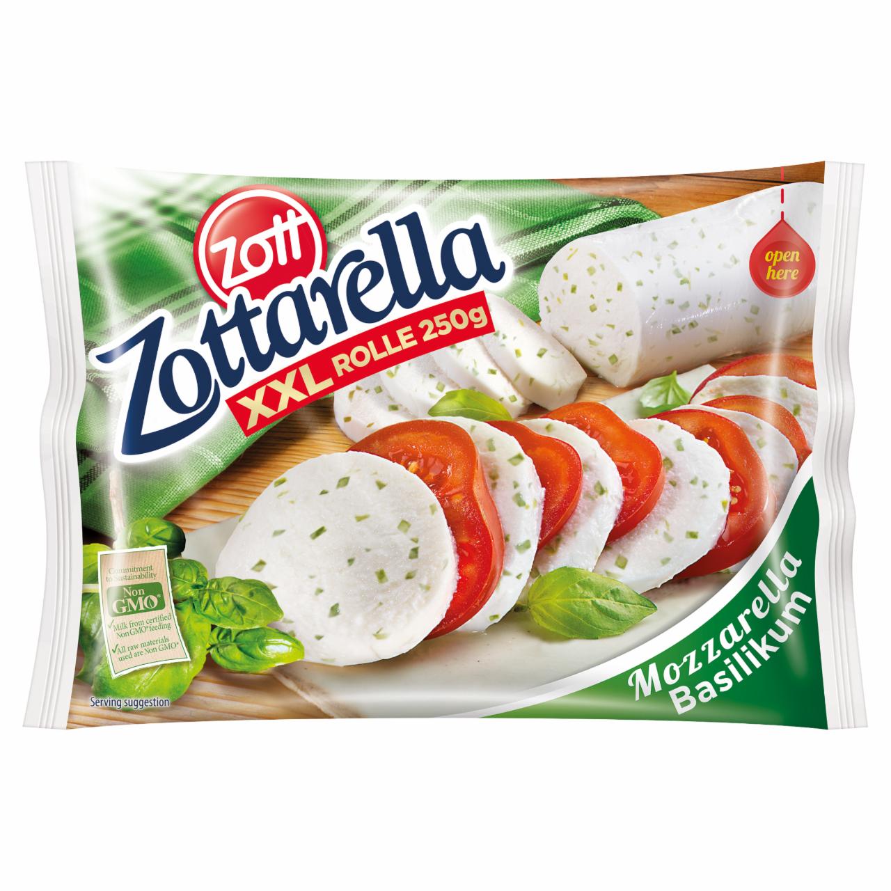 Zdjęcia - Zott Zottarella Ser mozzarella z bazylią 250 g