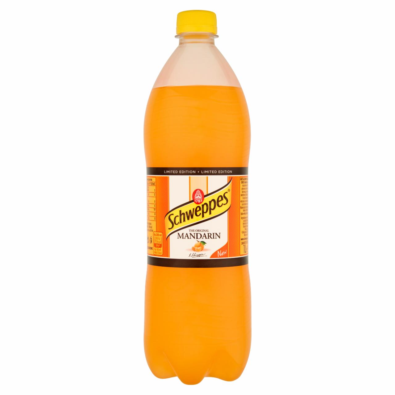 Zdjęcia - Schweppes Mandarin Napój gazowany o smaku mandarynkowym 1 l