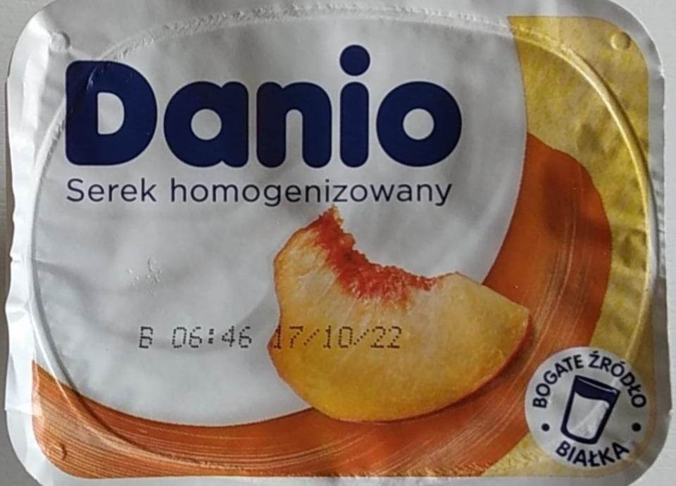 Zdjęcia - Danio Serek homogenizowany brzoskwiniowy Danone