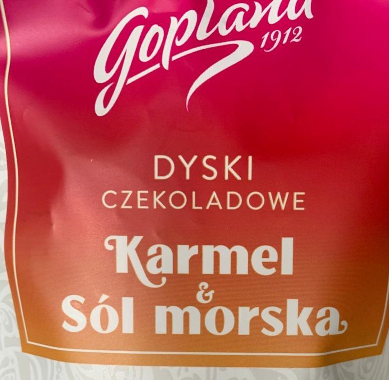 Zdjęcia - Dyski czekoladowe Goplana karmel i sól morska