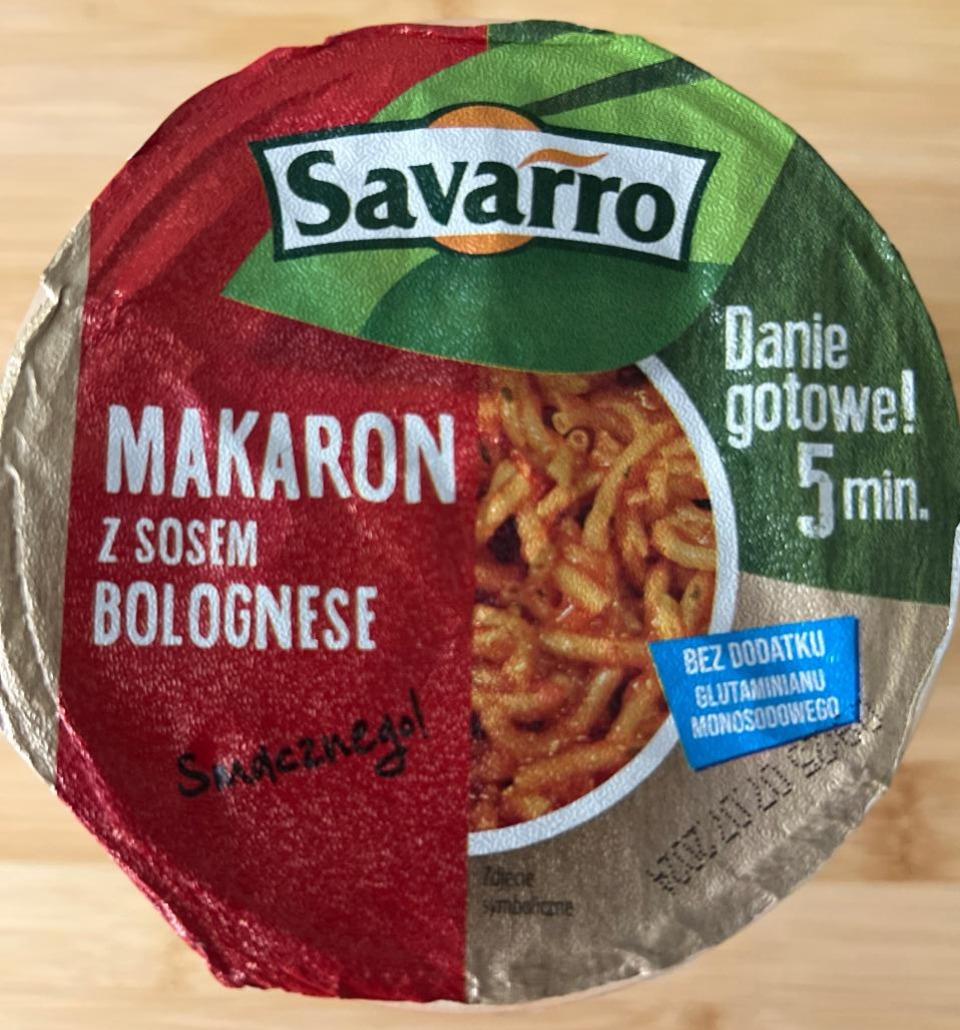 Zdjęcia - Makaron z sosem Bolognese Savarro