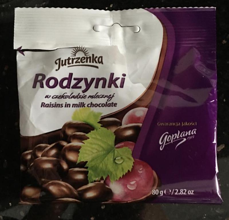 Zdjęcia - Rodzynki w mlecznej czekoladzie Jutrzenka