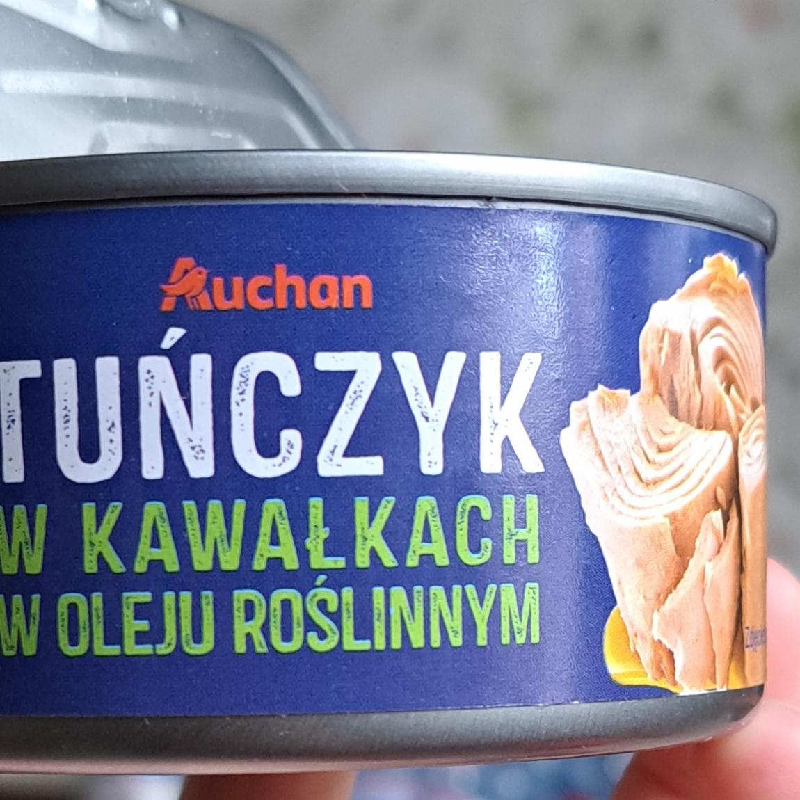 Zdjęcia - Tuńczyk w kawałkach w oleju roślinnym Auchan