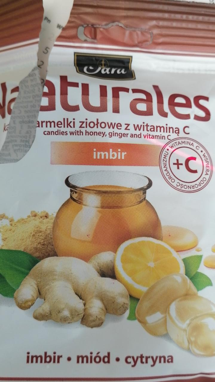 Zdjęcia - ODRA Naturales Karmelki ziołowe z witaminą C Imbir