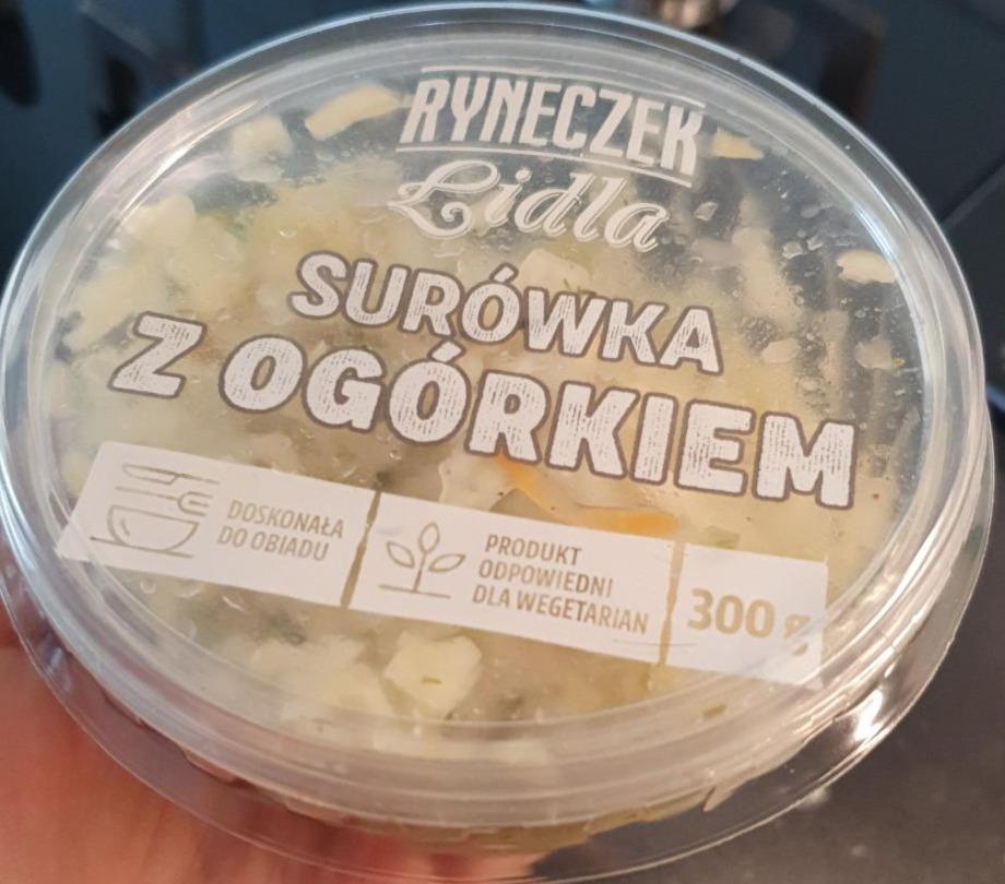 Zdjęcia - Surówka z ogórkiem Ryneczek Lidla 