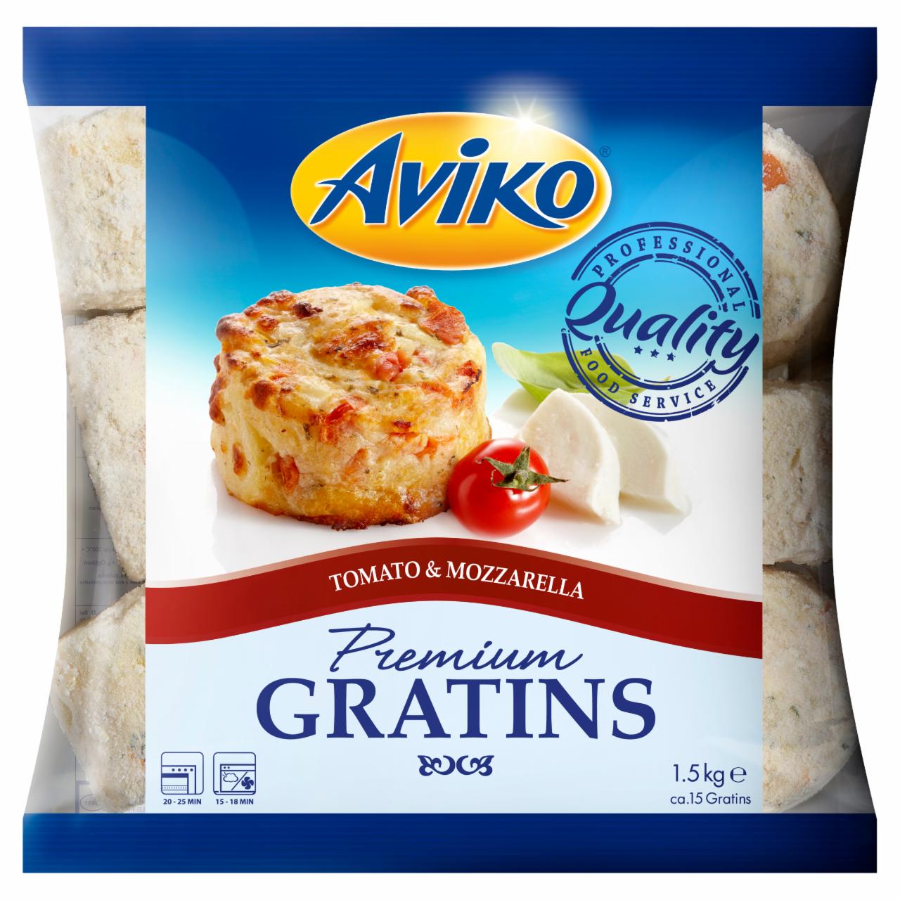 Zdjęcia - Aviko Premium Gratiny ziemniaczane z pomidorami i serem Mozzarella 1,5 kg