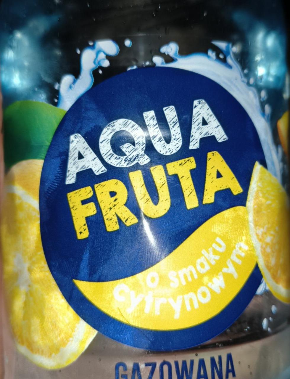 Zdjęcia - Woda gazowana o smaku cytrynowym Aqua Fruta
