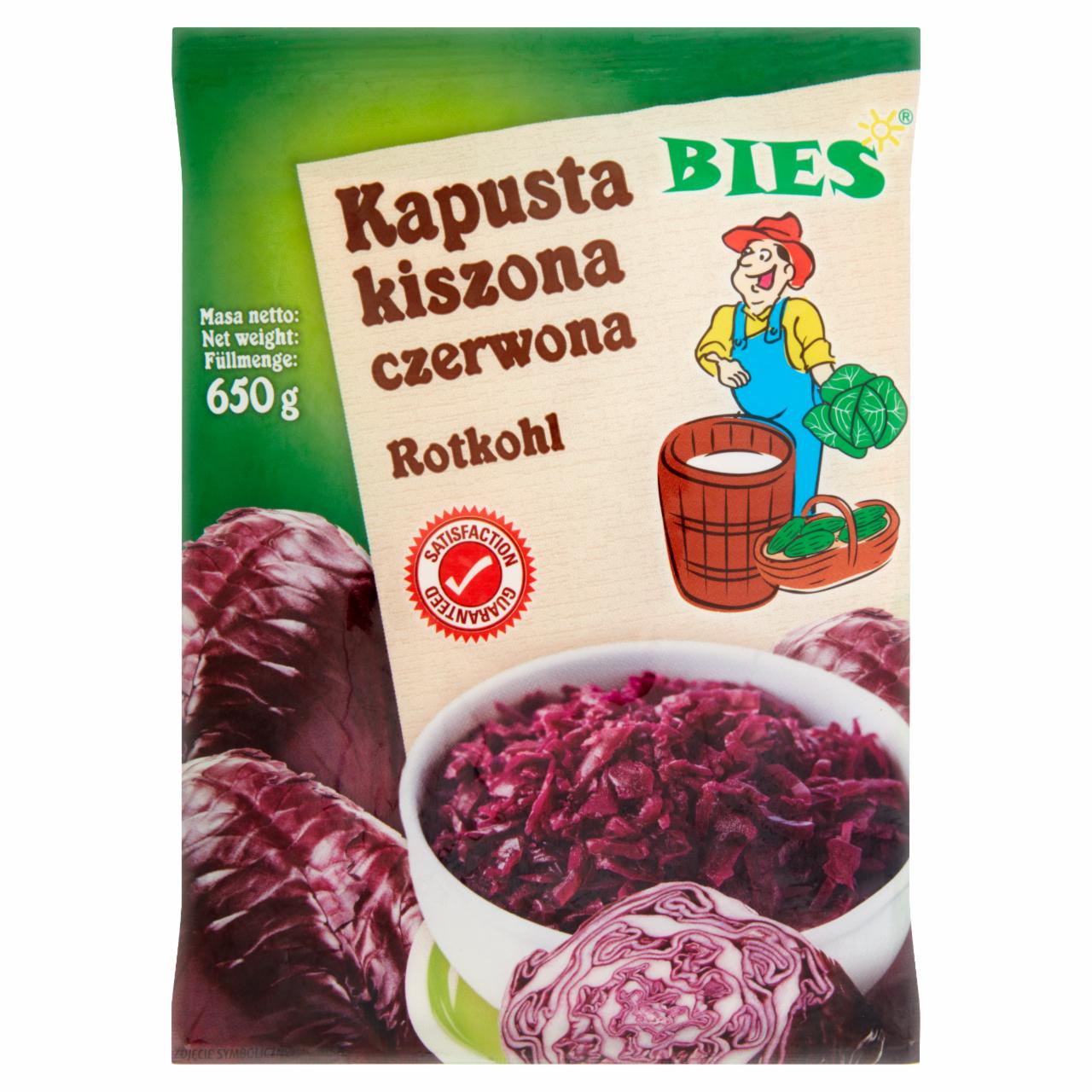 Zdjęcia - Kapusta kiszona czerwona 650 g