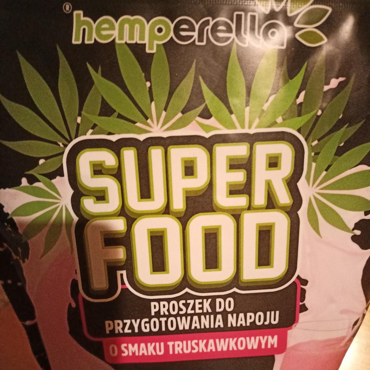 Zdjęcia - Super food Proszek do przygotowania napoju o smaku truskawkowym Hemperella