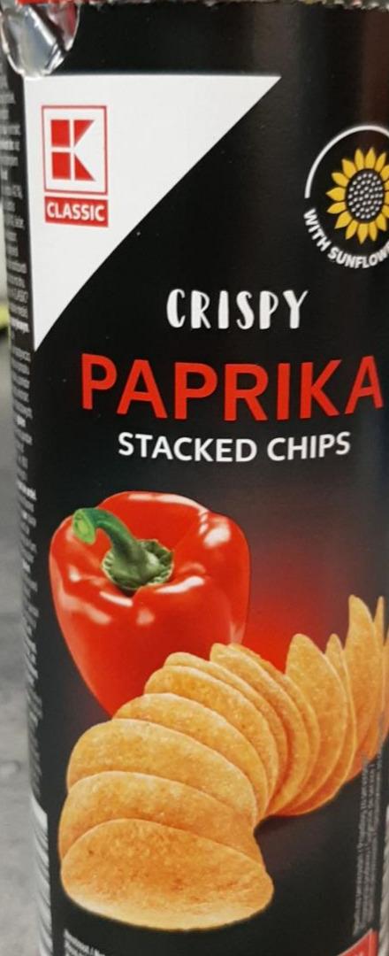 Zdjęcia - Crispy paprika stacked chips K-Classic