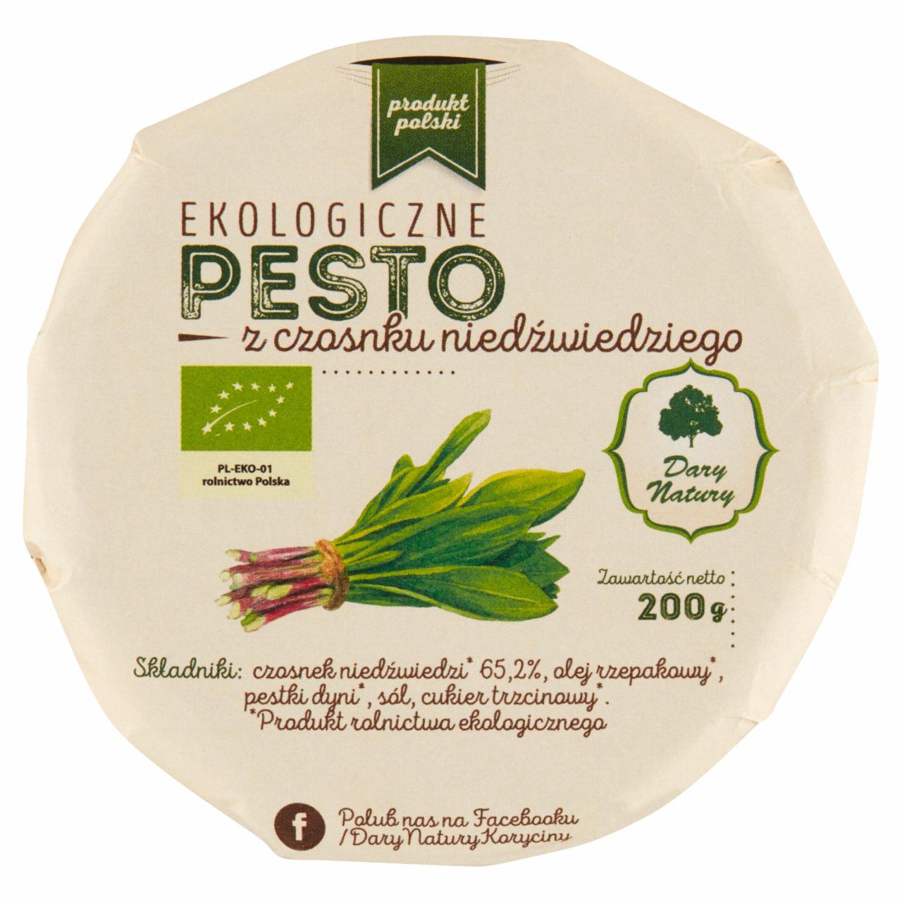 Zdjęcia - Ekologiczne pesto z czosnku niedźwiedziego Dary Natury